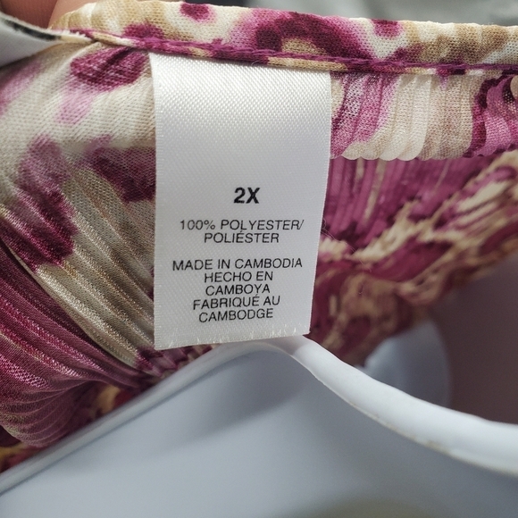 Alfred Dunner Snake Blouse Women 2X Shirt - Picture 3 of 7